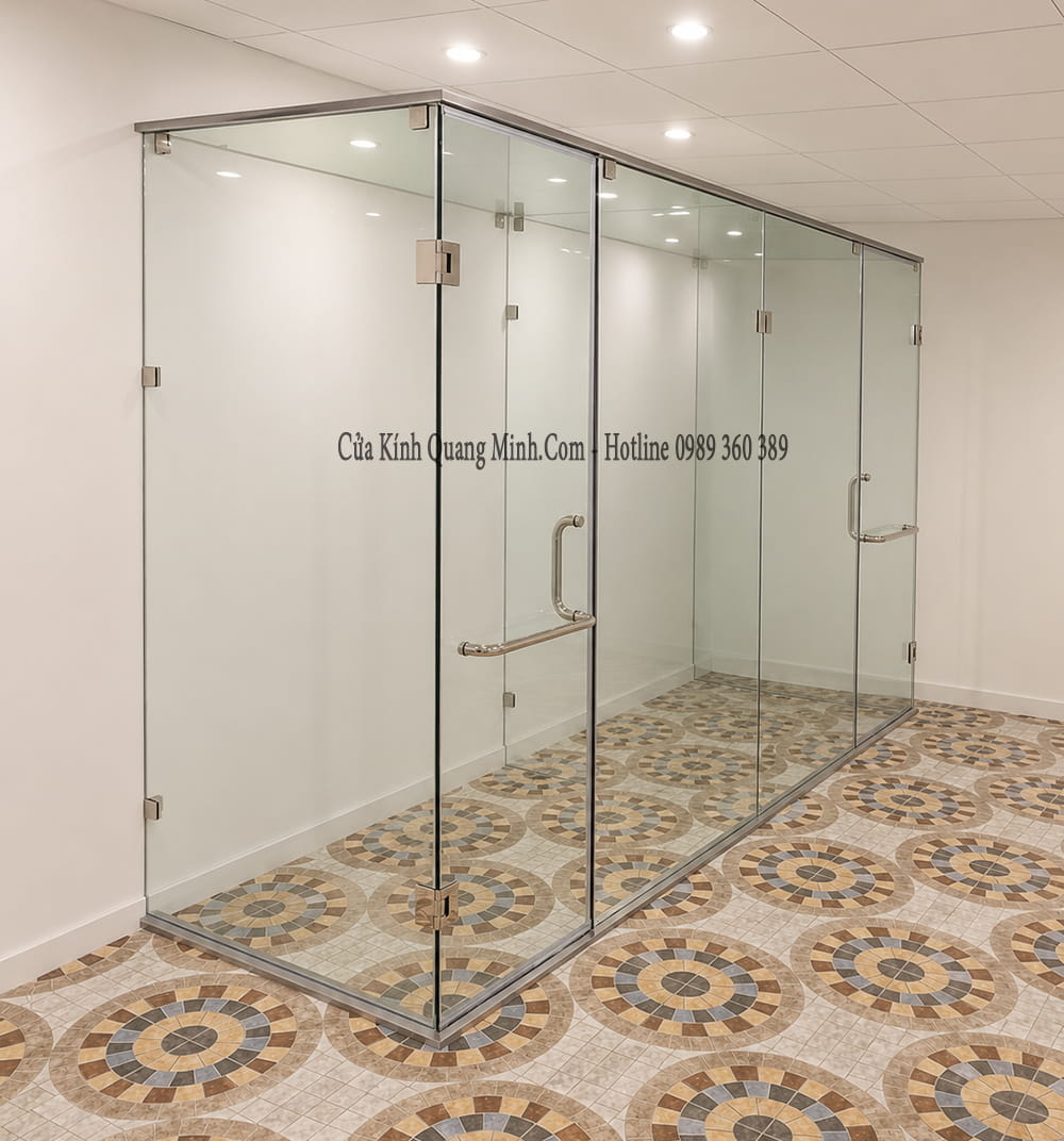vách kính phòng tắm