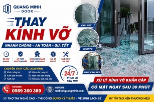 Dịch Vụ Thay Kính Cửa Bị Vỡ Uy Tín - Có Mặt Nhanh, Giá Tốt