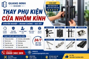 Thay Phụ Kiện Cửa Nhôm Kính Thợ giỏi, Giá Tốt