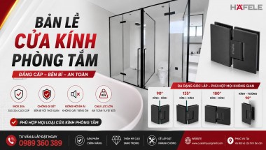 Bản Lề Cửa Kính Phòng Tắm Là Gì? Các Loại Phổ Biến, Cách Chọn & Báo Giá 2026